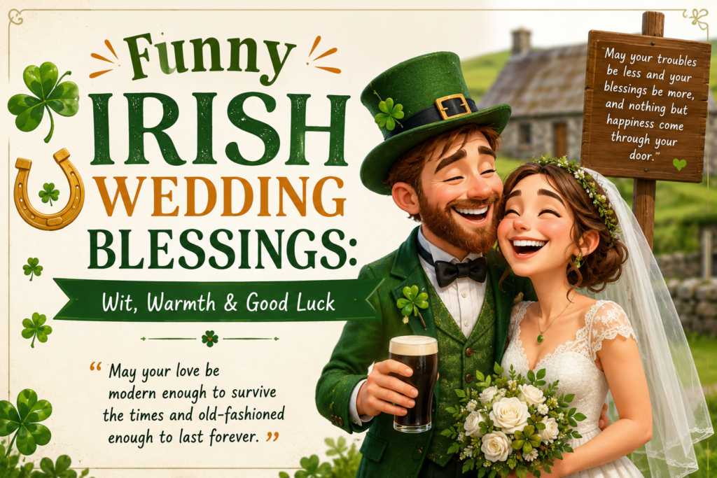 100+ Funny Irish Wedding Blessings: Wit, Warmth & Good Luck