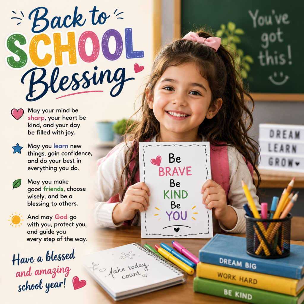 Back to School Blessing