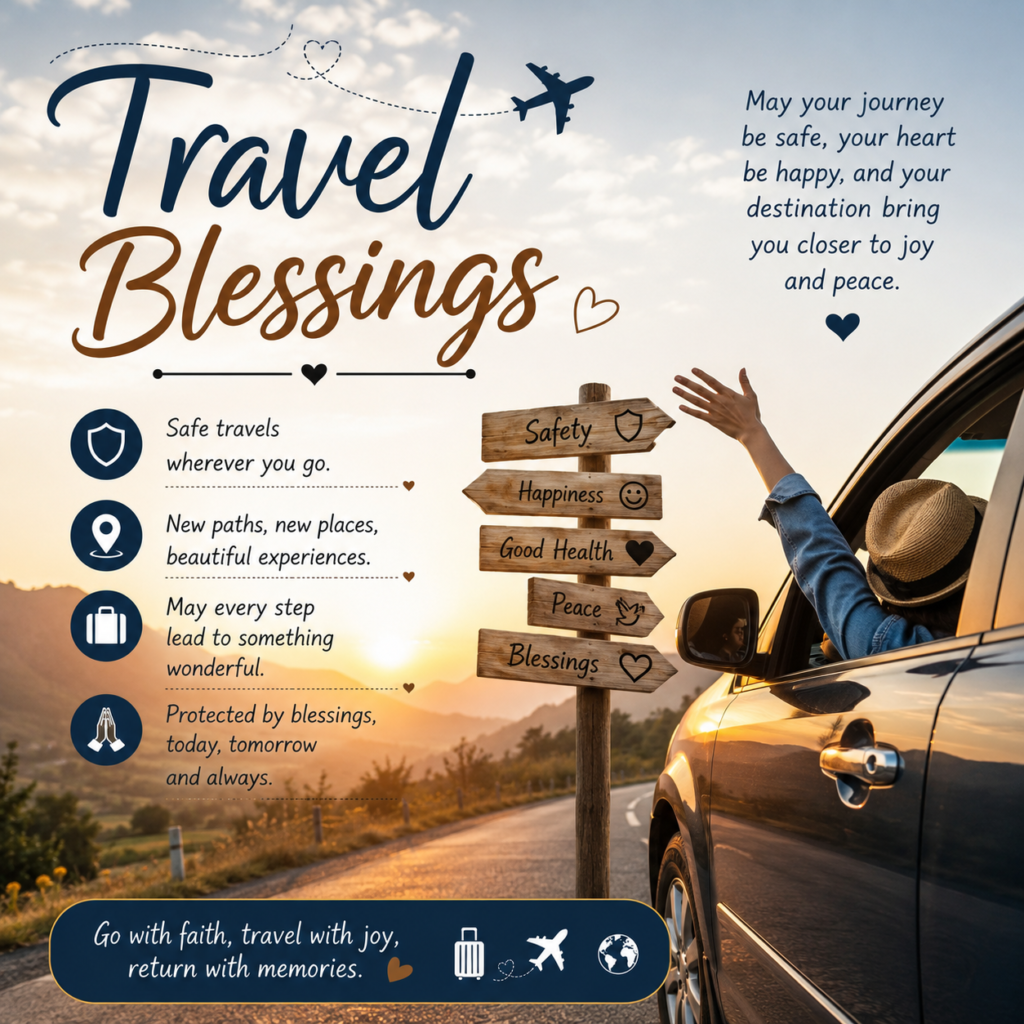 200+ Funny & Creative Travel Blessings